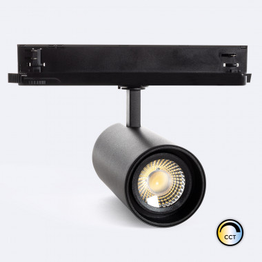 Produit de Spot LED sur Rail Triphasé 30W Marí CCT CRI 90º No Flicker Dimmable DALI Noir pour Boutique de Vêtement