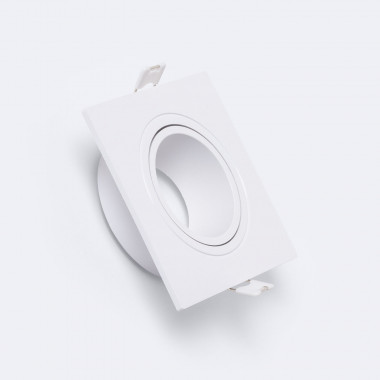Downlight Ring Vierkant Wit  voor GU10 / GU5.3 LED Lamp 75x75 mm
