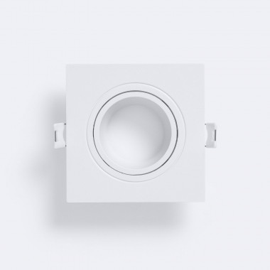 Prodotto da Portafaretto Downlight Quadrato Bianco per Lampadina LED GU10 / GU5.3 Foro 75x75 mm
