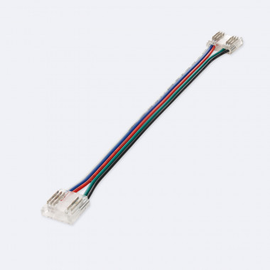 Connettore Hippo Doppio con Cavo per Striscia LED RGBW 24V DC COB IP20 Larghezza 12mm