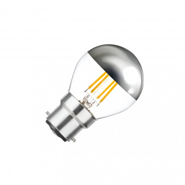 LED Filamentní Žárovka B22 4W 400 lm G45 Chrome Reflect