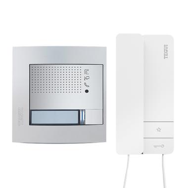 Kit Interphone 1 Logement 2 fils avec Panneau SFERA NEW et Téléphone Serie 8 TEGUI 378131