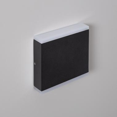 Applique da Parete per Esterno LED 6W Doppia Luce Quadrato Nero Orus