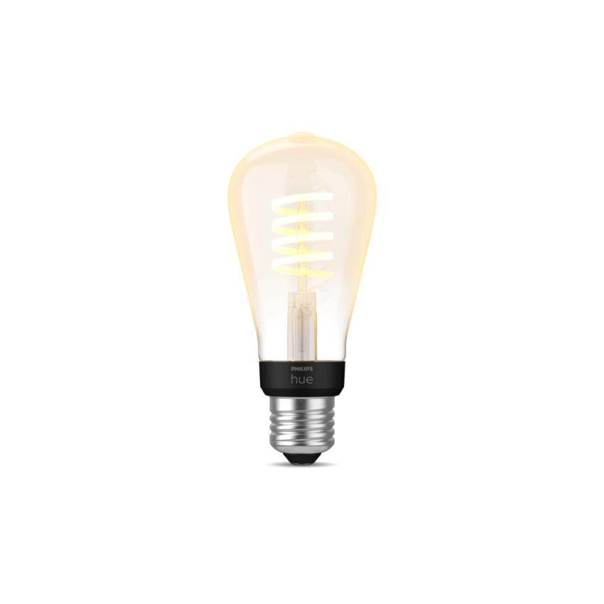Product of 7W E27 ST64 550 lm LED Filament Bulb PHILIPS Hue White Ambience