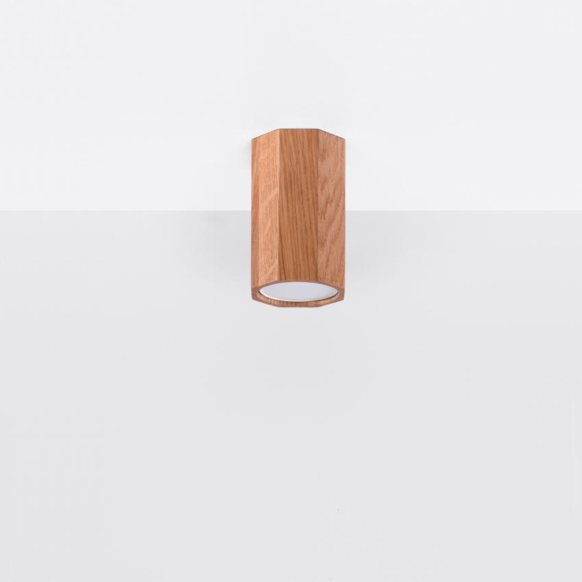Product of Zeke 10 Wooden Ceiling Lamp SOLLUX