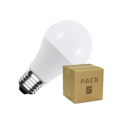 Pack of 5u E27 LED Bulbs 6W A60 470 lm