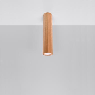 Zeke 30 Wooden Ceiling Lamp SOLLUX