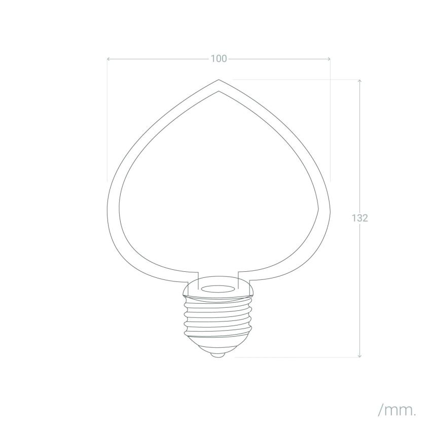 Product van LED Lamp  Filament E27 4W 400 lm Neón Heart