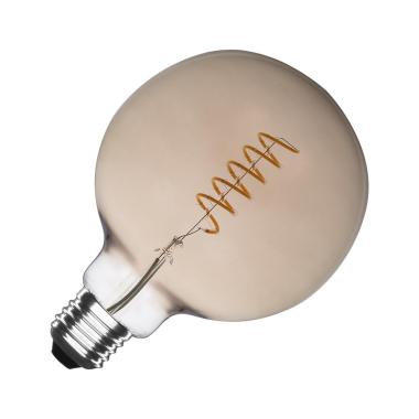 Lampadina Filamento LED E27 G125 4W Regolabile Spirale Smoke