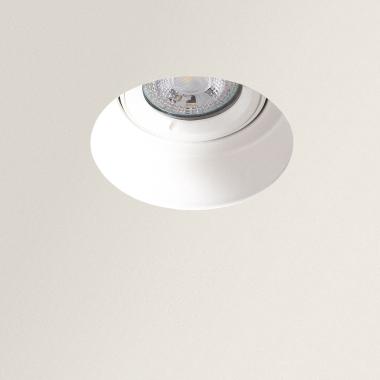 Portafaretto Downlight Integrazione Catongesso Circolare per Lampadina LED GU10 Foro Ø 90 mm Trimless