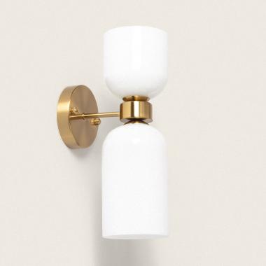 Maitla Metal & Marble Wall Lamp