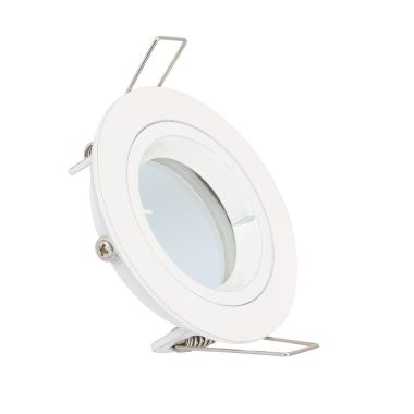 Collerette Downlight Ronde Blanche pour Ampoule LED GU10/GU5.3 Coupe Ø 65mm