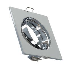 Product Square Tilting Downlight Frame for a GU10/GU5.3 LED Bulb Cut Ø 72 mm