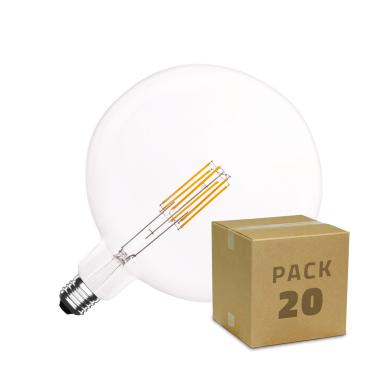 [NO ACTIVAR] Boîte de 20 Ampoules LED E27 Dimmable Filament Big Suprême G200 6W Blanc Chaud