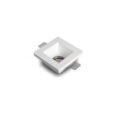 Product Portafaretto Downlight Integrazione Cartongesso Quadrato per Lampadina LED GU10 / GU5.3 Foro 123x123 mm UGR17