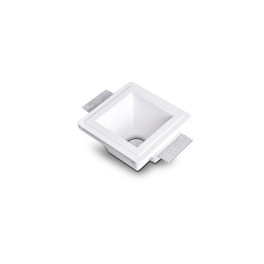 Produit de Collerette Downlight Intégration Plâtre/Pladur Carrée pour Ampoule LED GU10/GU5.3 Coupe 153x153 mm UGR17