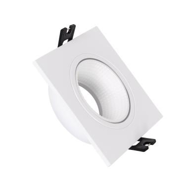 Product Portafaretto Downlight Quadrato Basculante per Lampadina LED GU10 / GU5.3 Foro Ø80 mm