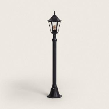 Traditional Outdoor Bollard in Black 185cm