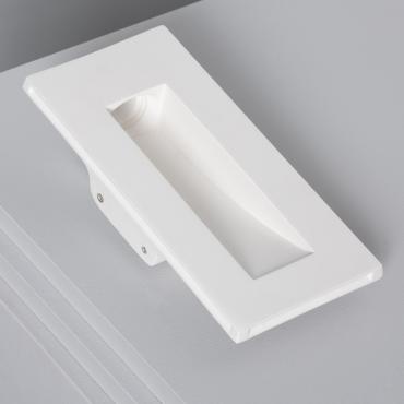 LEDKIA Aluminiumprofil Zum Gipseinbau – Für LED-Streifen Bis 15mm, 4 M Weiß Mit Durchgehender Abdeckung