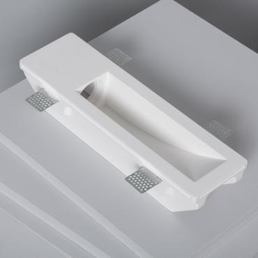 LEDKIA Aluminiumprofil Für Gipseinbau – Für LED Streifen Bis 15mm, 6m, Halbtransparent