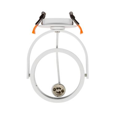 LEDKIA Downlight-Ring Schwenkbar – Für GU10/GU5.3 LED-Lampen, Weiß, 70 Mm