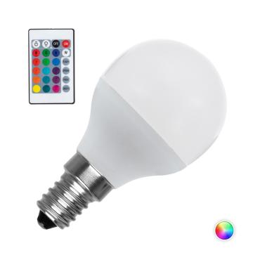 E14 Dimmable RGBW LED Bulb 4.5W G45 450 lm