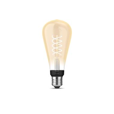 LED Filamentní Žárovka E27 7W 550 lm ST72 PHILIPS Hue White Edison