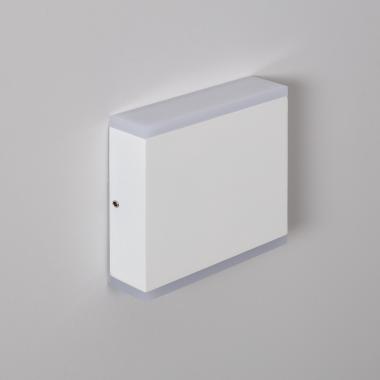 Applique da Parete per Esterno LED 6W Doppia Luce Quadrato Bianco Orus