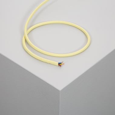 Textile Electrical Cable in Yellow