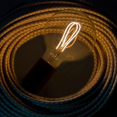 Produkt von LED-Glühbirne Filament E27 G95 5W gebogen mit Doppelschleife Creative-Cables DL700141
