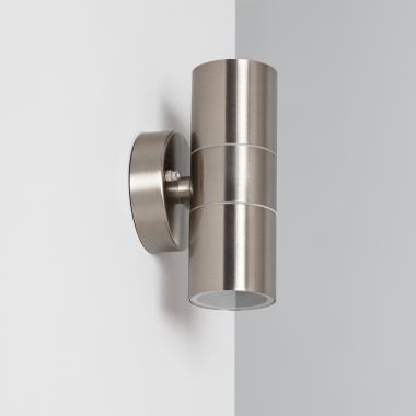 Product Applique da Parete per Esterni Acciaio Inox Doppia Luce Satin