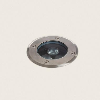 3W Stainless Steel Solid Recessed Ground LED Outdoor Spotlight