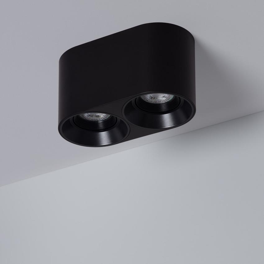 Product of Double Sided Ceiling Lamp in Black with GU10 Space Bulb