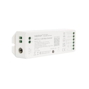 Product Contrôleur Variateur LED WiFi 5 en 1 pour Ruban LED 12/24V DC Monochrome/CCT/RGB/RGBW/RGBWW MiBoxer 