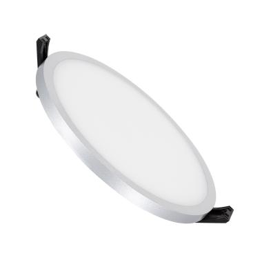 LED Paneel 16W Rond Slim Inbouw Grijs LIFUD Zaag maat Ø135 mm