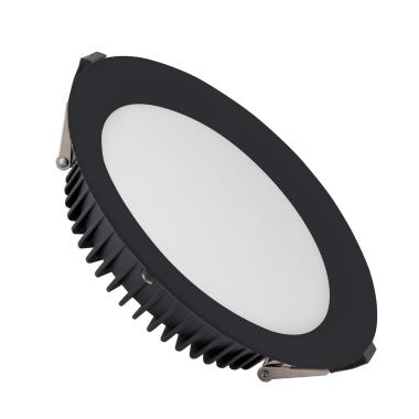 LED Downlight Einbaustrahler 24W Rund SAMSUNG Aero 130lm/W 4000K LIFUD Ausschnitt Ø 200 mm Schwarz