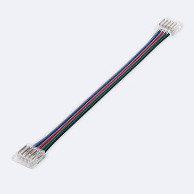 Clip-Verbinder Doppelt mit Kabel für LED-Streifen RGBW 24V DC COB IP20 Breite 12mm