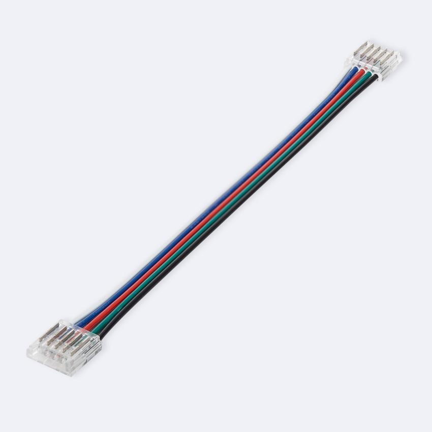 Product van Dubbele Hippo Connector met kabel voor LED Strip RGBW 24V DC COB IP20 Breedte 12mm