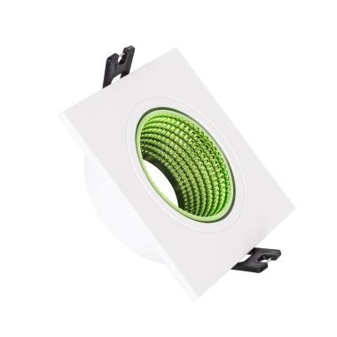 Coloured Square Tilting Downlight Frame for GU10 / GU5.3 LED Bulbs with Ø80 mm Cut-Out