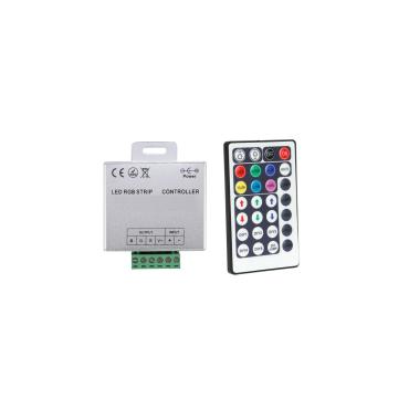 Product 12/24V DC RGB LED Strip Controller + RF Remote Control