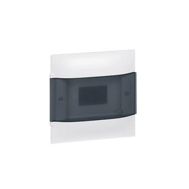 Boîte d'Encastrement Practibox S pour Cloisons Préfabriquées Porte Transparente 1x4 Modules LEGRAND 134074