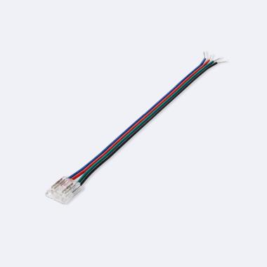 Connettore Hippo con Cavo per Unire Striscia LED RGB/RGBIC COB 24V DC IP20 Larghezza 10mm