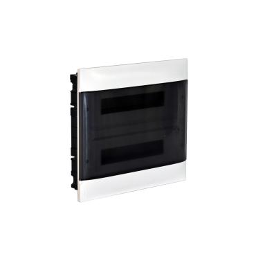 Zápustná Skříňka Practibox S pro Běžné Příčky s Průhlednými Dveřmi 2x12 Moduly LEGRAND 135052