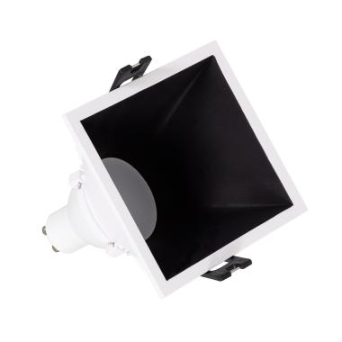 45º Square Downlight GU10 6W Cut 85x85 mm Low UGR PC