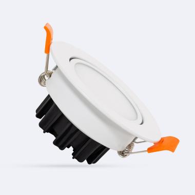 6W Round Directional LED Downlight with Ø70 mm Cut-Out