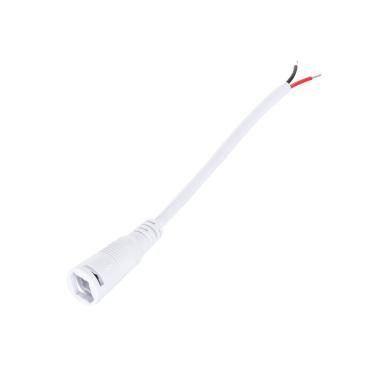 Câble Connexion Jack Femelle Ruban LED 12V DC Blanc