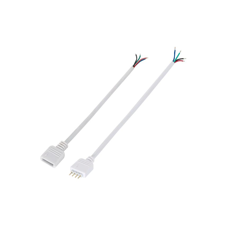 Product van Mannelijke/vrouwelijke connectoren (1 paar) voor een RGB LED strip controller