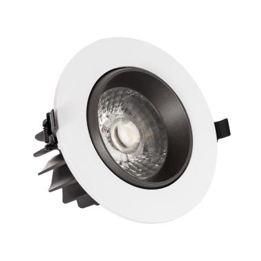 Spot LED Downlight 18W COB Orientable Rond Gris Design Coupe Ø 120mm