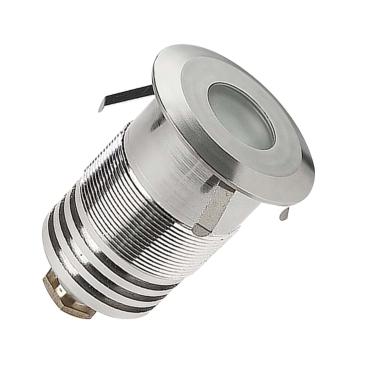 1W Geo Signaling Round Ground Recessed LED Step Light LEDS-C4 55-9620-54-CL