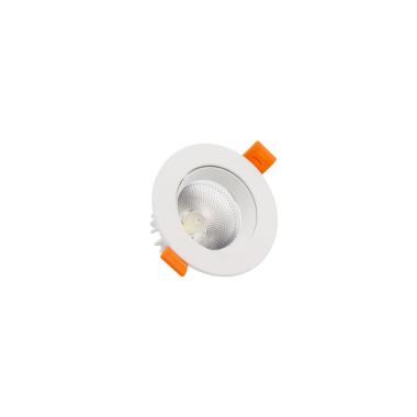 Podhledové Bodové LED Svítidlo 9W COB Kruhové Nastavitelné v Bílé Výřez Ø 90 mm Flicker Free